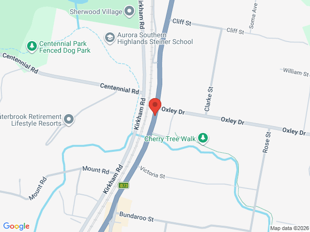 Map showing event location