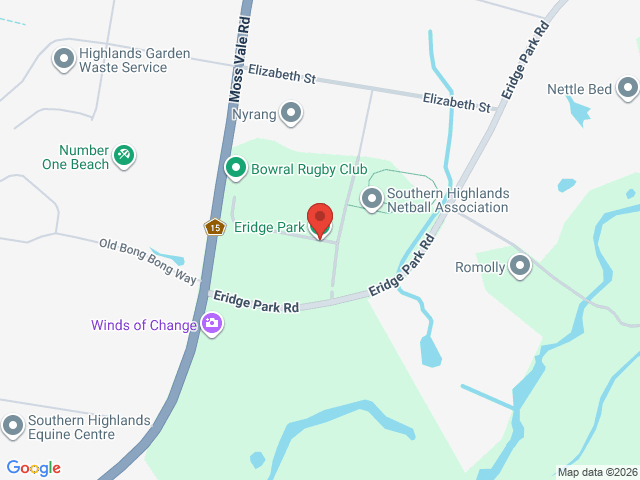 Map showing event location