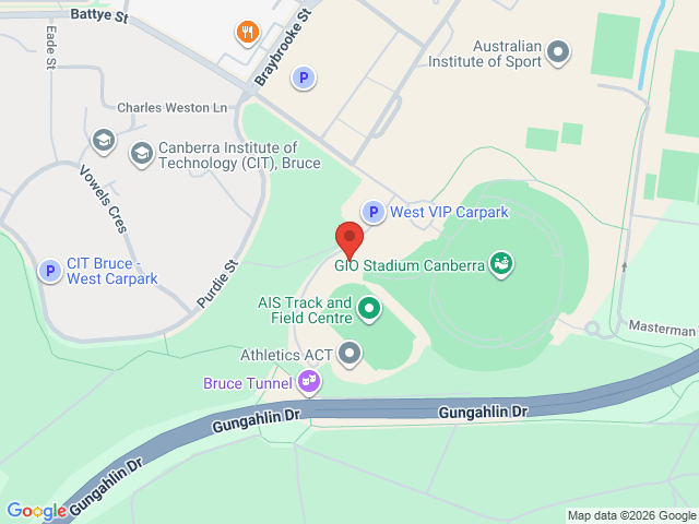 Map showing event location